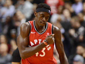 Pascal Siakam Pounding Chest Wallpaper