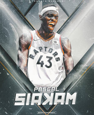 Pascal Siakam Stylish Fan Art Wallpaper