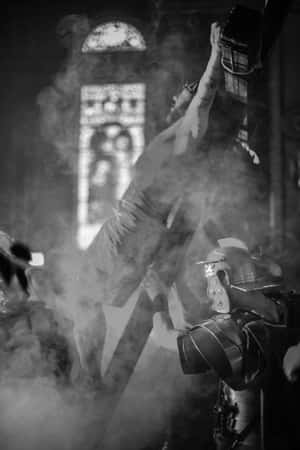 Passion Play Crucifixion Scene Wallpaper