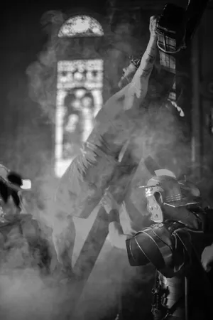 Passion Play Crucifixion Scene Wallpaper