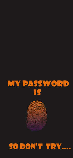 Password Fingerprint Security Poster Wallpaper