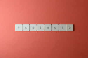 Passwordon Keyboard Tileson Red Background Wallpaper