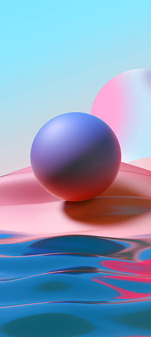 Pastel 3d Sphere Redmi Note 9 Pro Wallpaper