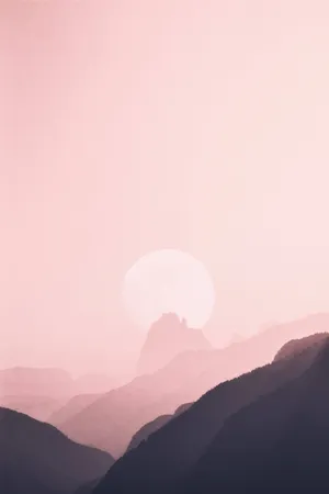 Pastel 4k Pink Moon Wallpaper