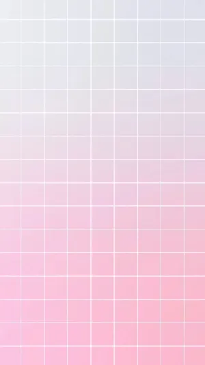 Pastel Aesthetic Grid Pink Gradient Wallpaper
