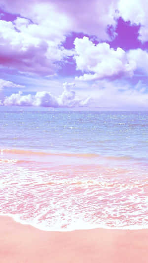 Pastel Beach Dreamscape Wallpaper