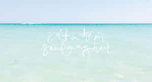 Pastel Beach Summer Vibes Wallpaper