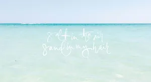 Pastel Beach Summer Vibes Wallpaper