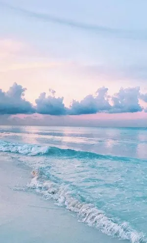 Pastel Beach Sunset Wallpaper