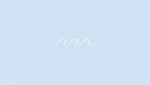 Pastel Blue Background With Wave Wallpaper