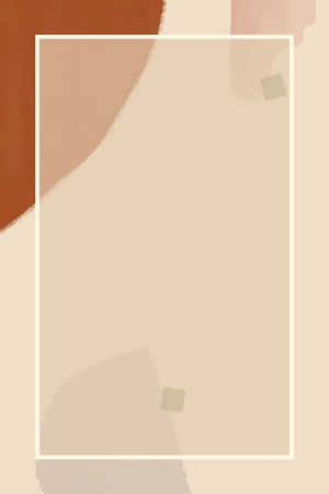 Pastel Brown Border Wallpaper