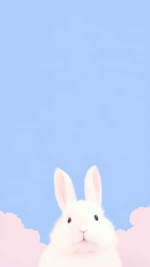 Pastel Bunny Clouds Aesthetic.jpg Wallpaper