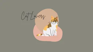 Pastel Cat Lovers Aesthetic Wallpaper
