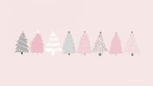 Pastel_ Christmas_ Tree_ Collection Wallpaper