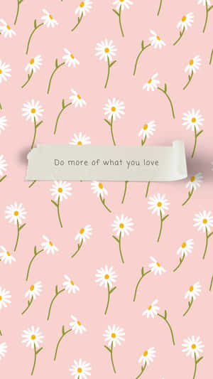 Pastel Daisy Inspiration Wallpaper Wallpaper