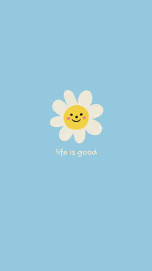 Pastel Daisy Life Is Good Wallpaper Wallpaper