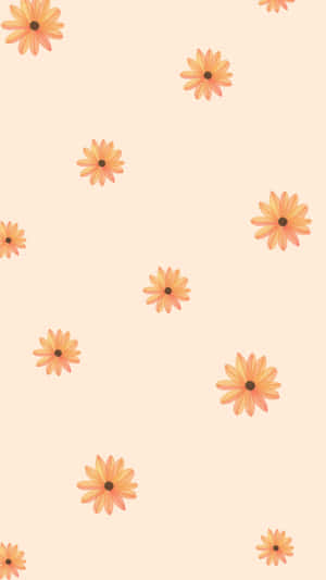 Pastel Daisy Pattern Background Wallpaper