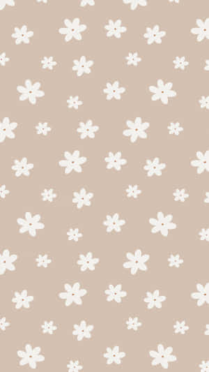 Pastel Daisy Pattern Background Wallpaper