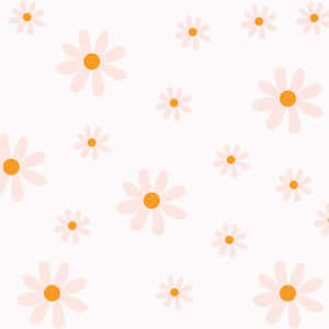 Pastel Daisy Pattern Background Wallpaper