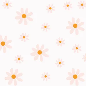 Pastel Daisy Pattern Background Wallpaper