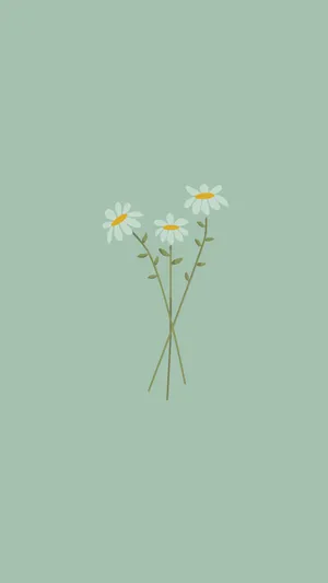 Pastel Daisy Simplicity Wallpaper