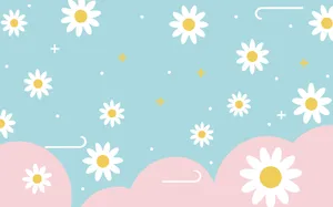 Pastel Daisy Sky Aesthetic.jpg Wallpaper