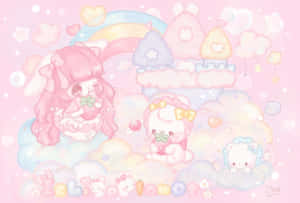 Pastel_ Dreamscape_ Cutecore_ Artwork Wallpaper