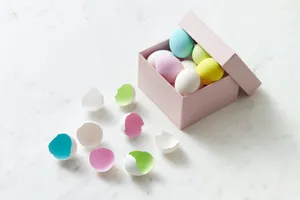 Pastel Easter Eggs In A Box Wallpaper