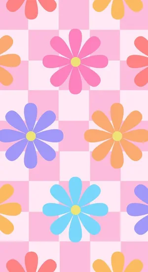 Pastel Floral Indie Pattern Wallpaper
