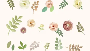 Pastel_ Floral_ Minimalist_ Pattern.jpg Wallpaper