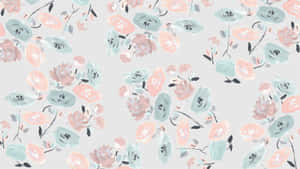 Pastel Floral Pattern Background Wallpaper