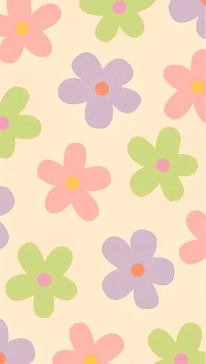 Pastel_ Floral_ Pattern_ Background Wallpaper