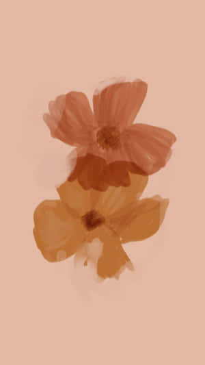 Pastel Floral Watercolor Art Wallpaper