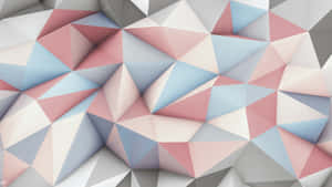 Pastel Geometric Triangles Background Wallpaper