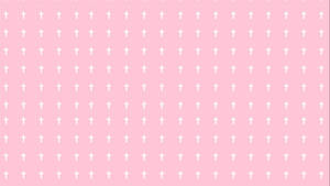 Pastel Goth Cross Pattern Wallpaper