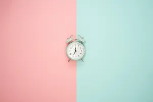 Pastel Green Alarm Clock Wallpaper