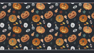Pastel Halloween Pattern Wallpaper