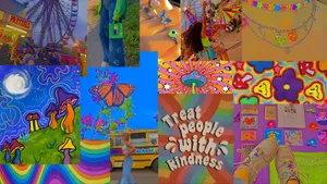 Pastel Indie Aesthetic Vibes Wallpaper