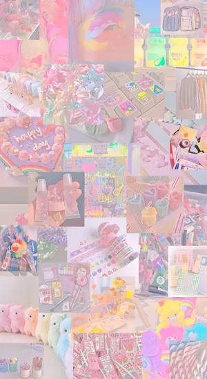 Pastel Indie Aesthetic Vibes Wallpaper