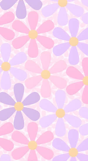 Pastel Indie Floral Pattern Wallpaper