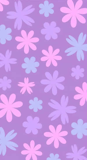 Pastel Indie Floral Pattern Wallpaper