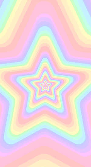 Pastel Indie Star Pattern Wallpaper