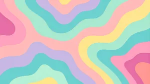 Pastel Indie Wave Patterns Wallpaper