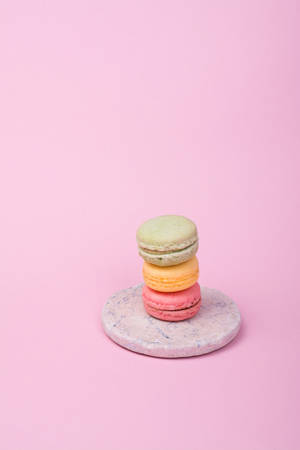 Pastel Iphone Pink Macaroons Wallpaper