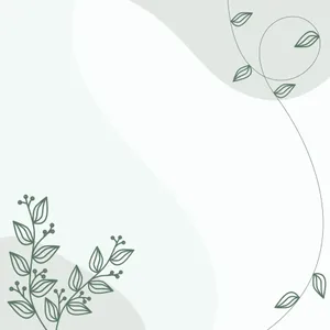 Pastel Minimalist Leaf Design Wallpaper