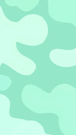 Pastel Mint Waves Background Wallpaper