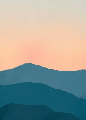 Pastel Mountain Silhouettes Wallpaper
