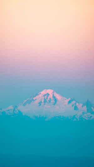 Pastel Mountain Sunset Wallpaper