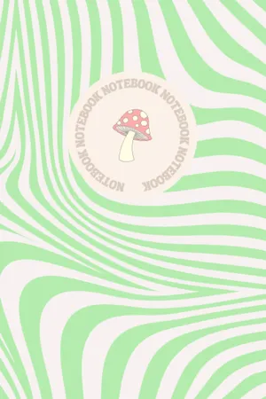 Pastel Mushroom Notebook Cover Wallpaper