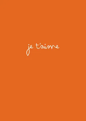 Pastel Orange Aesthetic Je Taime Wallpaper